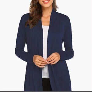 Joan Vass NY Layering Cardigan Night Shadow Sz XL NWT